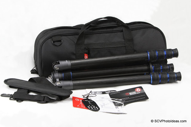 Nest NT-6294CT Carbon Fiber Traveler Tripod w/ case strap and tools