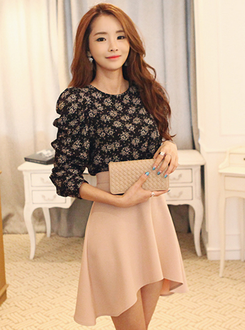 [Dabagirl] Asymmetrical Hem Circle Skirt | KSTYLICK - Latest Korean Fashion | K-Pop Styles ...