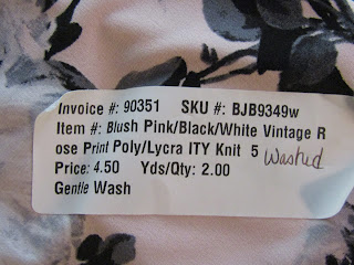 Pink Gray rose print ITY Knit Tank Dress www.sewplus.blogspot.com