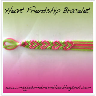 Maggie's Mind Mumbles: Heart Friendship Bracelet