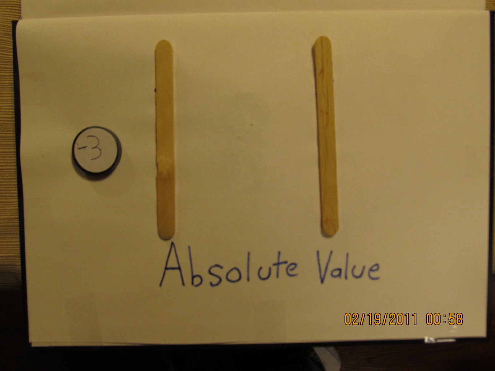 Hands On Math Absolute Value's and