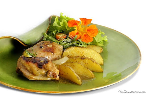 Pan Roasted Chicken & Potato with Rosemary & Lemon