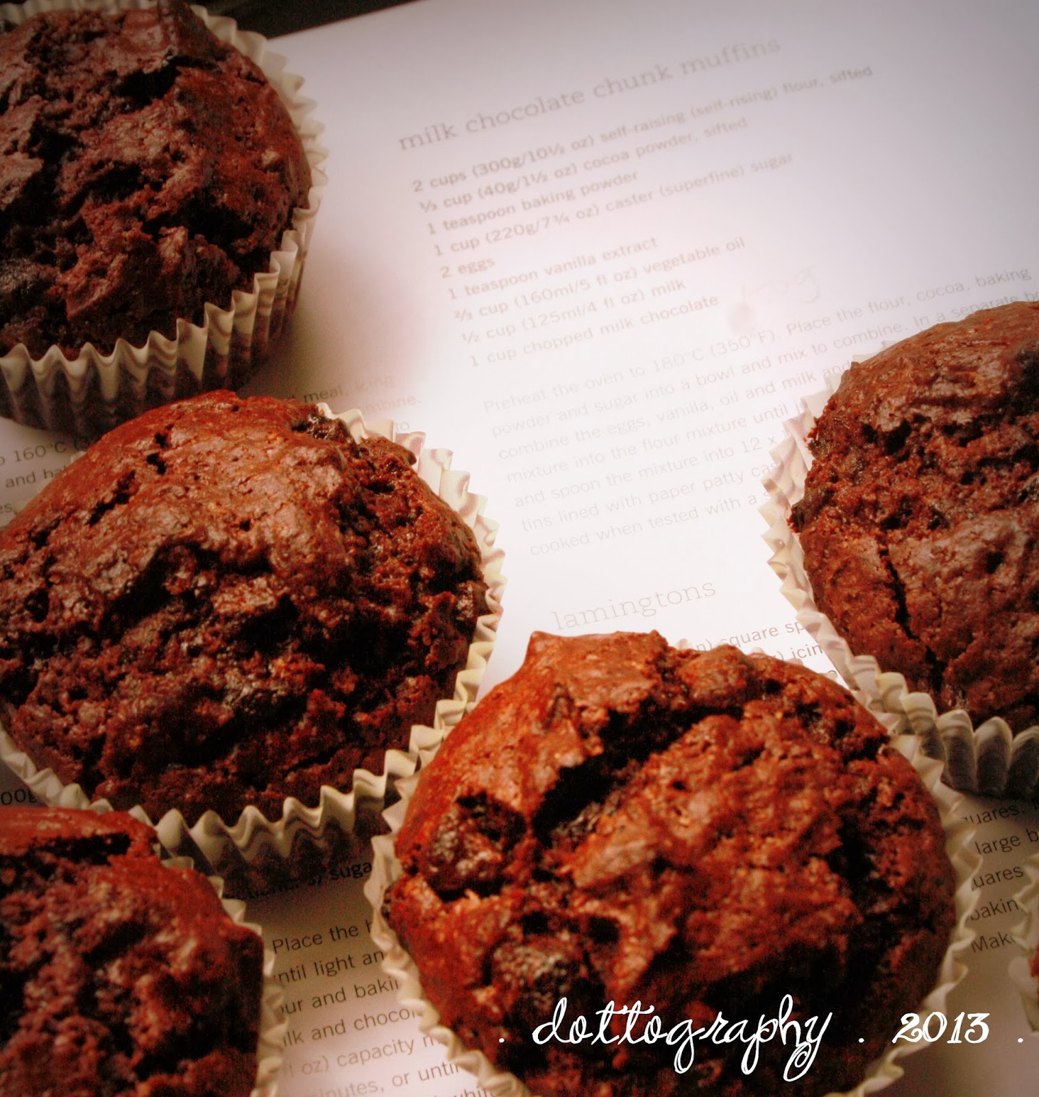 dottology donna hay's milk chocolate chunk muffins