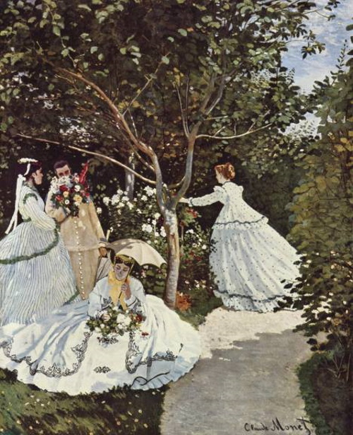 Mulheres no jardim, pintura de Claude Monet.