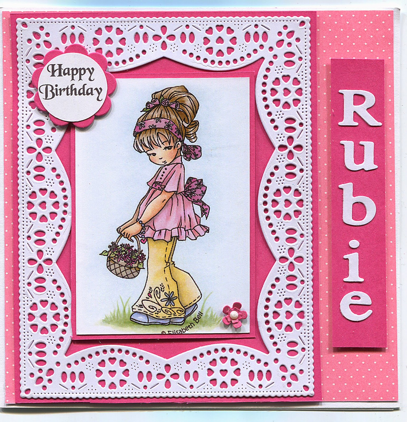 stamps and paper happy birthday rubie