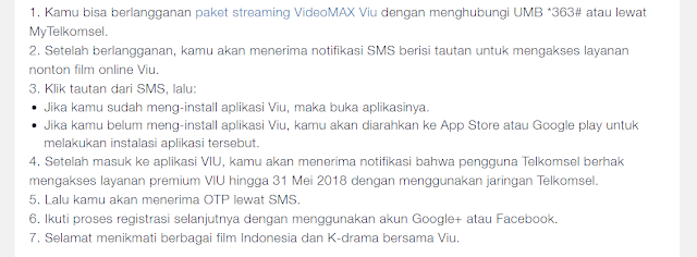 Bagaimana cara menggunakan paket streaming video VideoMAX Viu?