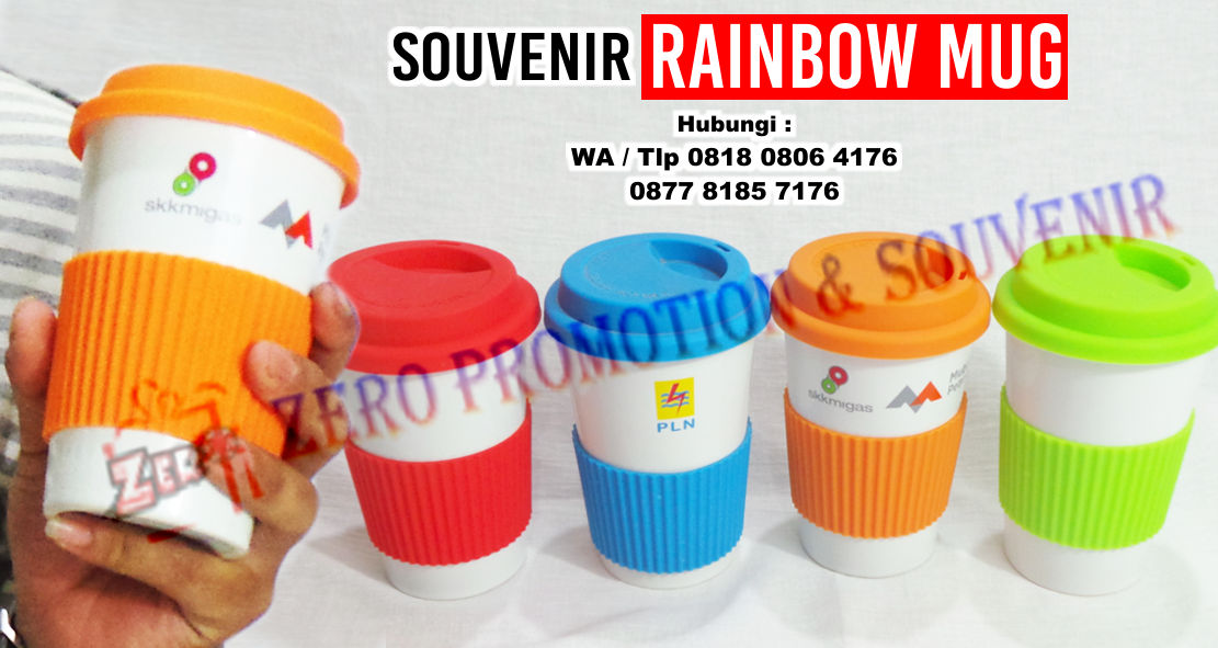 Jual Rainbow Mug Tangerang zeropromosi souvenir barang promosi & grosir souvenir kantor