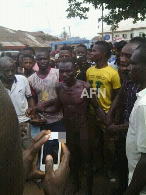 Man Paraded Unclad For Raping And Killing A 'Virgin' In Abia Community. PICS Gffc4