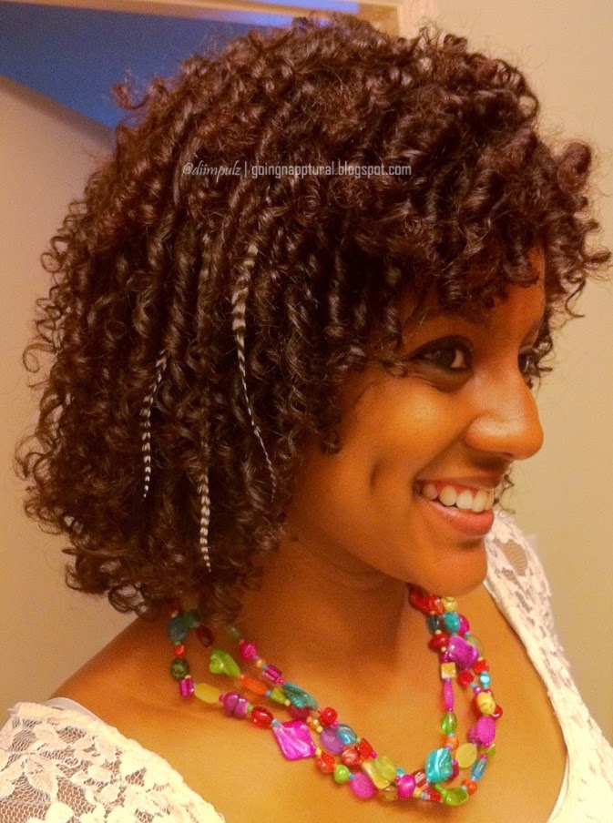 Going Napptural Feather Extensions For Curly Hair (Part 1) + Cute New Tank