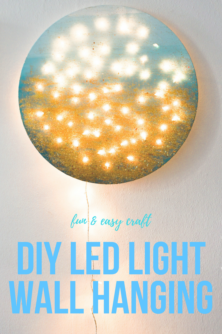 MOMMY BLOG EXPERT DIY LED Light Wall Hanging Project Easy Way to Add