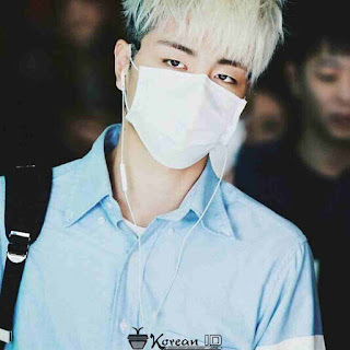 Gambar Photo Keren Junhoe iKON pakai masker Gambar Photo Keren Junhoe iKON pakai masker