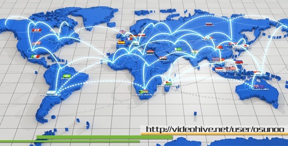 VideoHive World Network Connection