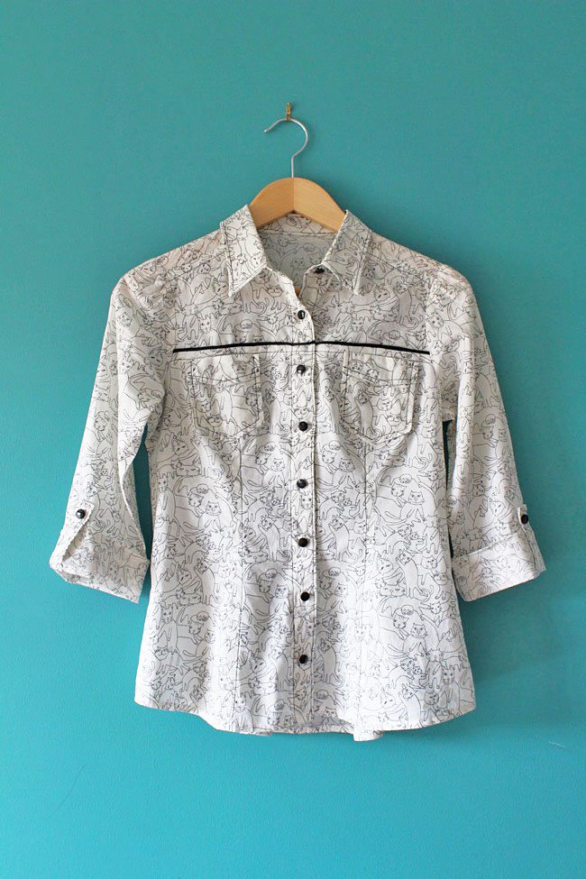 Kitty Rosa shirt - Tilly and the Buttons