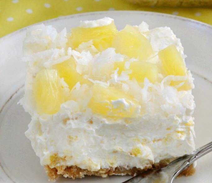 No Bake Pineapple Dream Dessert Daily Healthy Meals