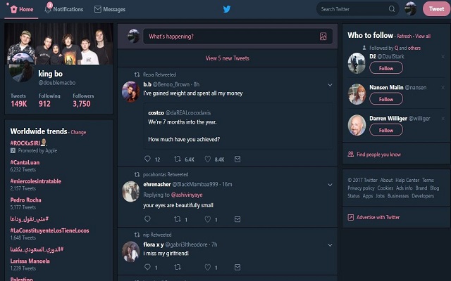 الآن أصبح بامكانك تفعيل الوضع الليلي Night Mode في تويتر على الويب للحفاظ على عينيك