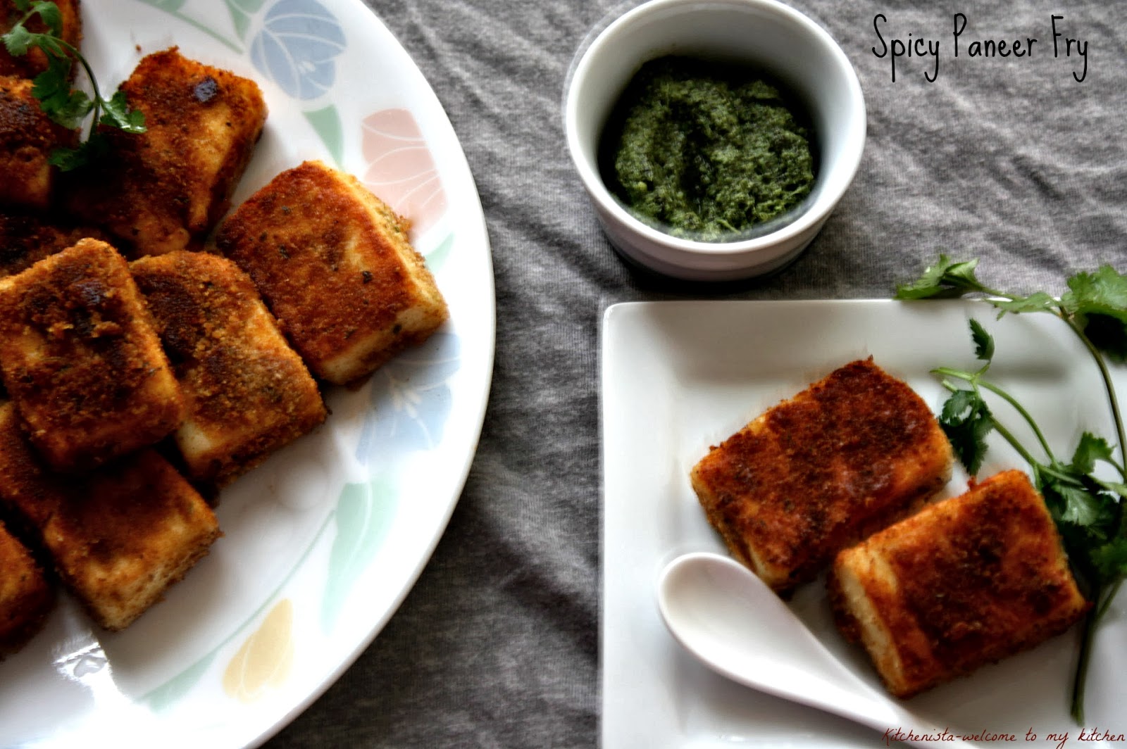 to my kitchen ) Breaded Paneer Fry