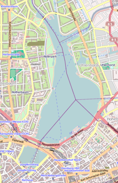 The Linosaurus: Hamburg, Alstervergnügen The Linosaurus: Hamburg, Alstervergnügen