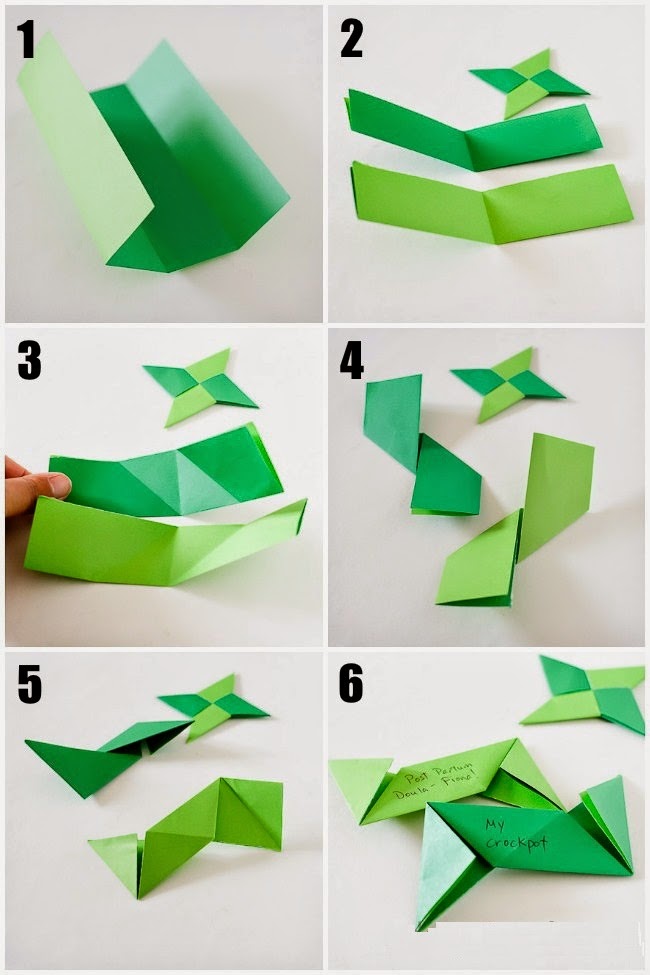 Free Printable Origami Ninja Star Instructions