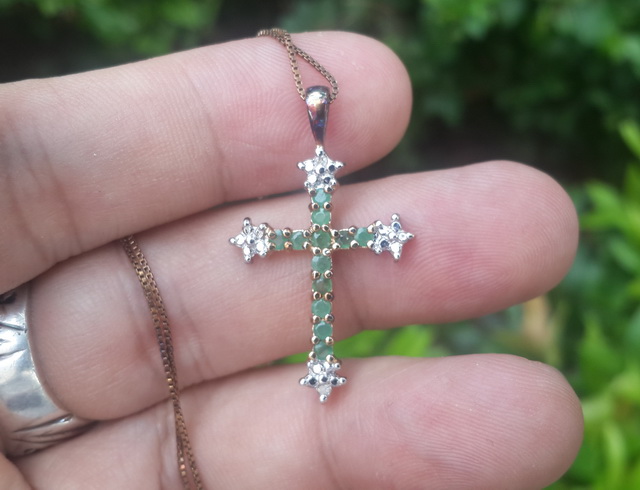 cnc phoneshop jual kalung liontin salib perak mata batu cnc phoneshop jual kalung liontin salib perak mata batu