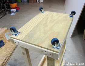 wheels for miter saw, move, organize, save space