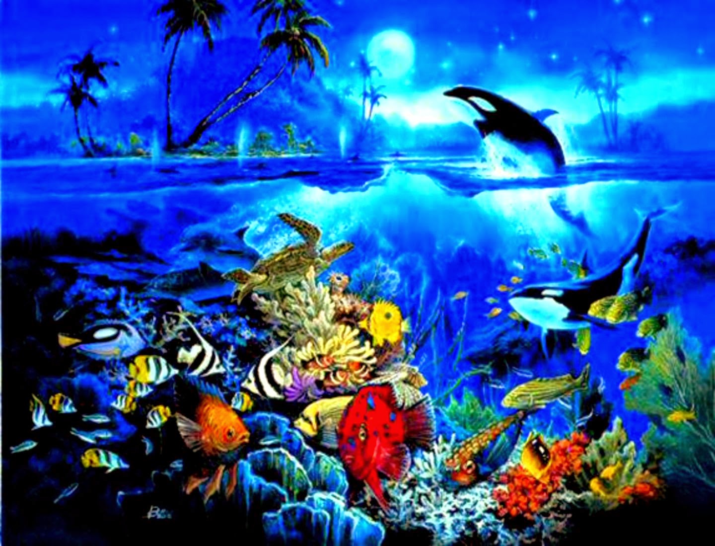 Underwater Zoom Background