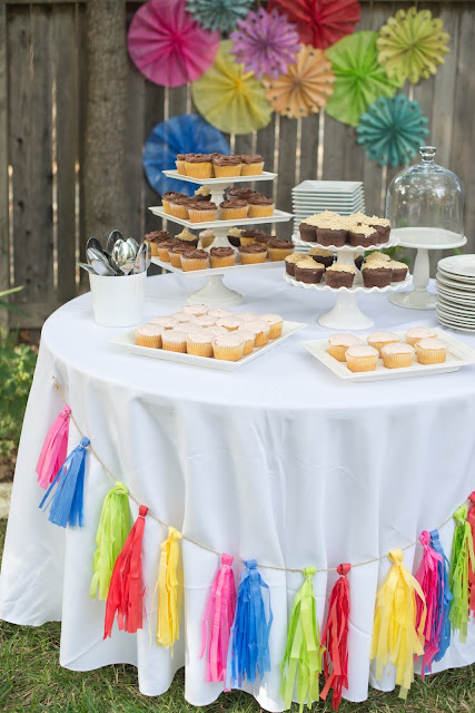 Tissue paper party decorations