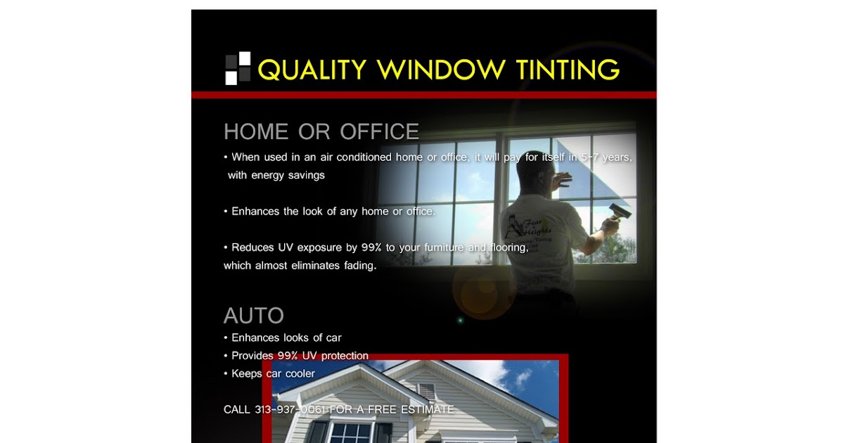 GraphFreak: QUALITY WINDOW TINTING 8 5 x 5 5 Flyer Design GraphFreak: QUALITY WINDOW TINTING 8 5 x 5 5 Flyer Design