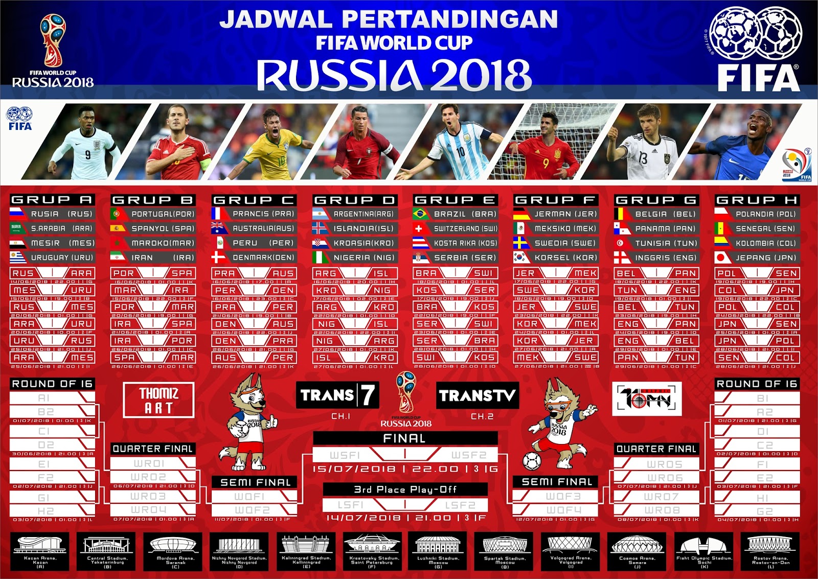 Piala jadwal kualifikasi pertandingan bola timnas trofi bidik juara sepak grup usai rencananya secara disiarkan JADWAL PIALA DUNIA 2018 WAKTU INDONESIA BARAT (WIB)