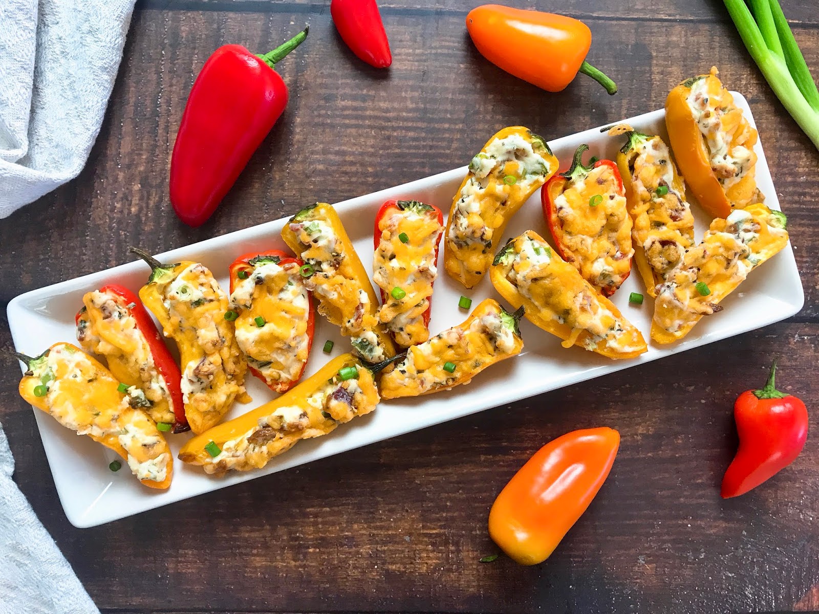 Roasted BaconCheddar Pepper Bites