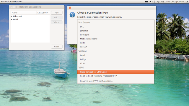 DriveMeca instalando un Cisco VPN en Ubuntu Linux
