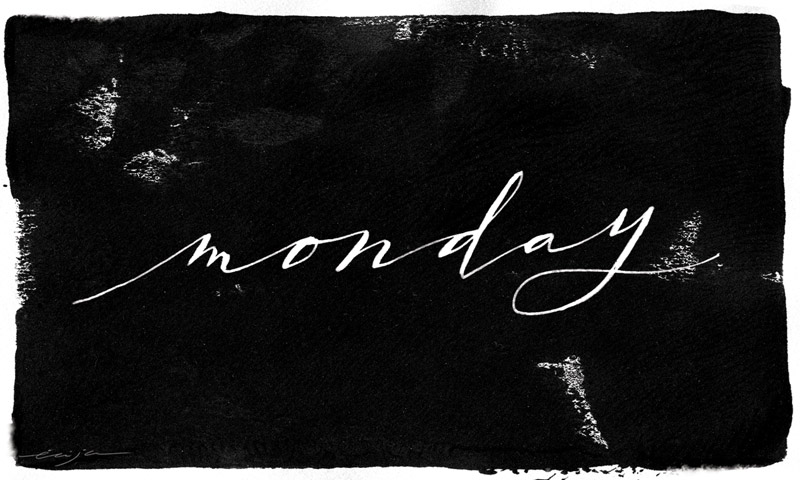 ESPIRALES WHIMSICALES: Hand Lettering Week - Monday