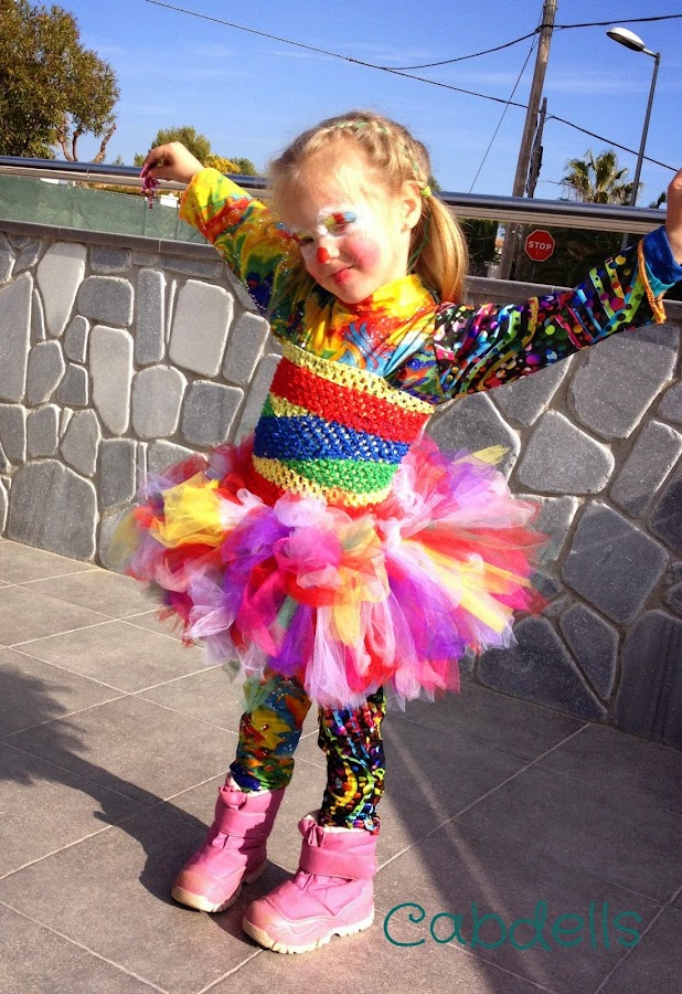 disfraz payasita tul