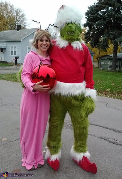 Grinch and Cindy Lou Who Halloween Costumes