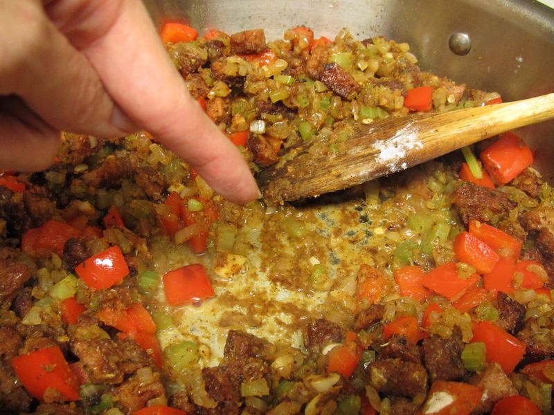 Fresh Brioche Chicken and Dirty Rice