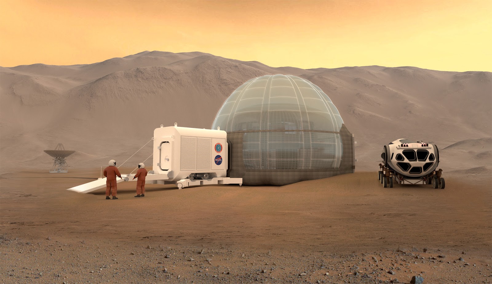 Future Human Survival Comfortable Homes on Mars