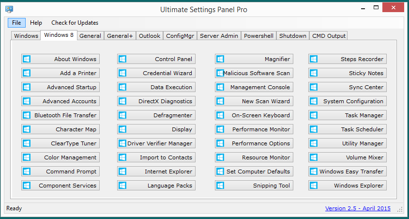 Ultimate Settings Panel Pro v2.5 Released 2