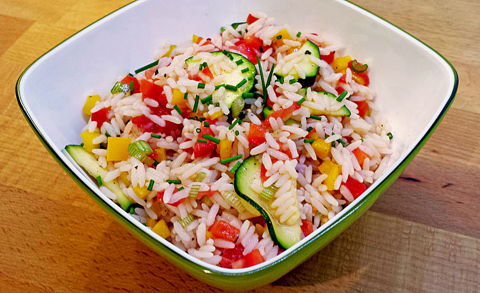 Kuche Guten Appetit: Reissalat (ohne Fleisch und Wurst - kalorienarm ...