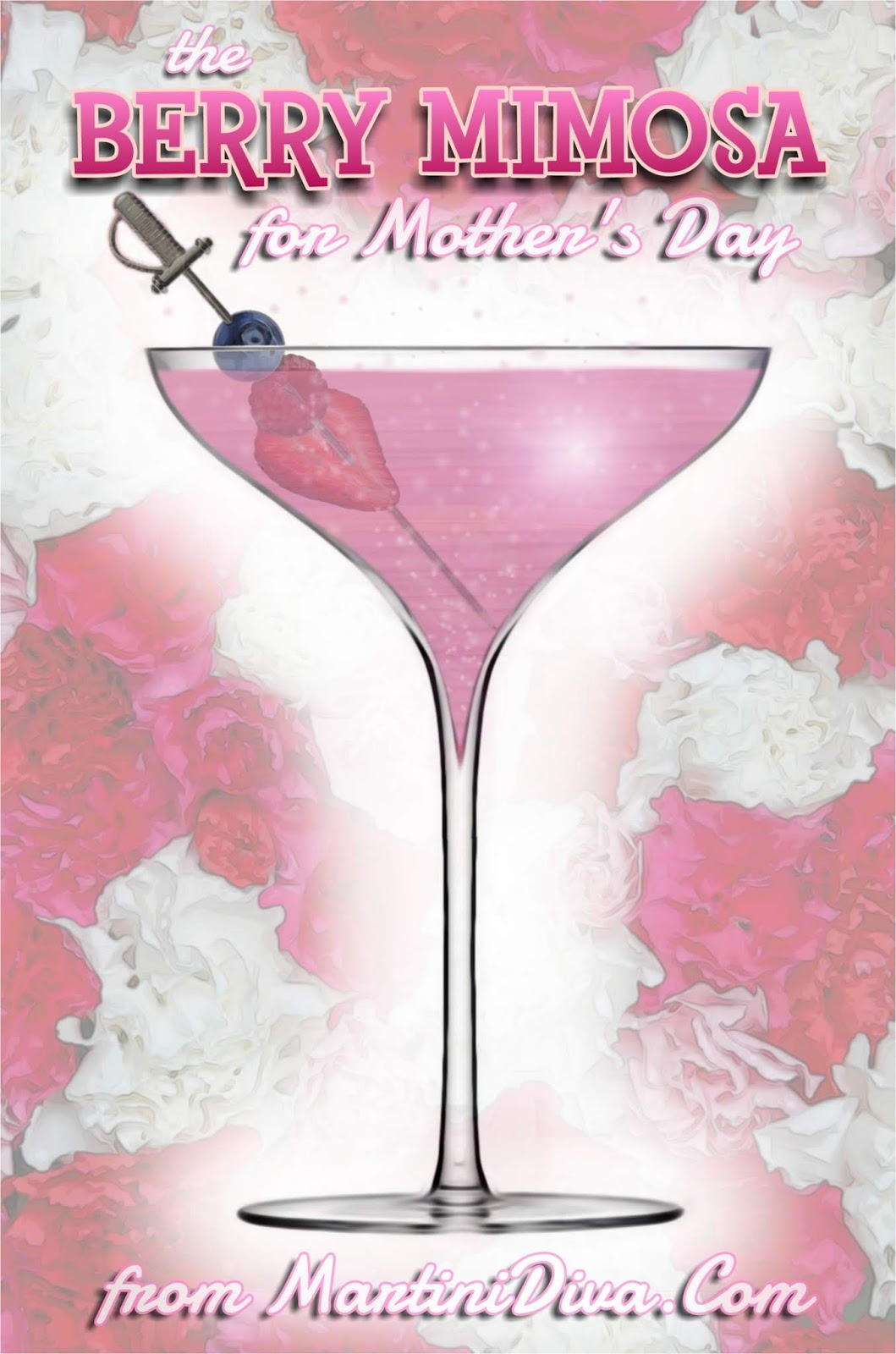 The MARTINI DIVA MOTHER'S DAY BERRY MIMOSA COCKTAIL