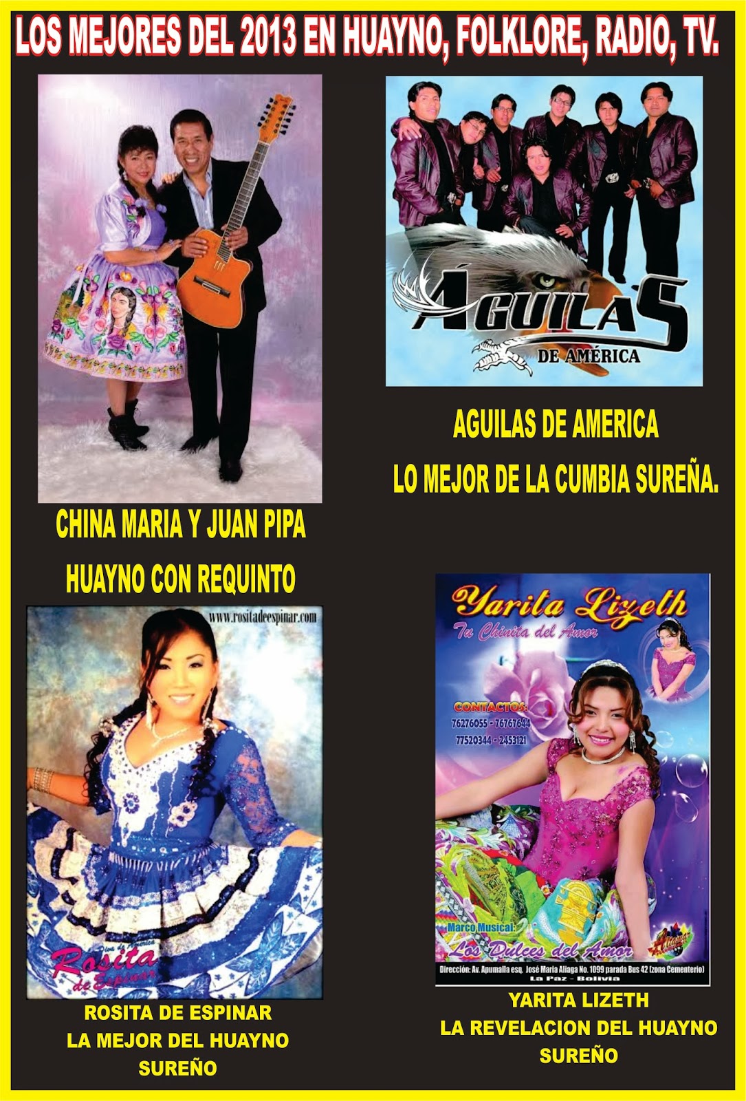 ESPECTACULOS DEL PERU 2017 PARA TODO EL MUNDO LOS MEJORES DEL HUAYNO