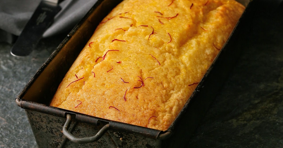 Cupcakes & Couscous Lemon Loaf Cake with Saffron Syrup