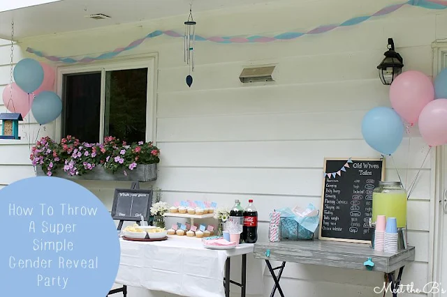 How to throw a super simple gender reveal party!
