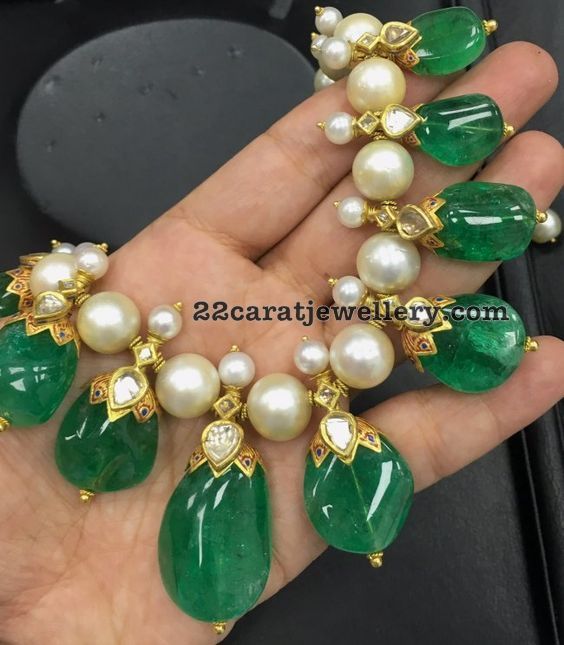 Buy Genuine Colombian Emerald Necklace, 14k Gold Large Emerald Solitaire  Pendant, May Birthstone Jewelry Online in India - Etsy