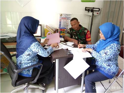 BABINSA KARANGANOM  BINTER BERSAMA DINAS KESEHATAN