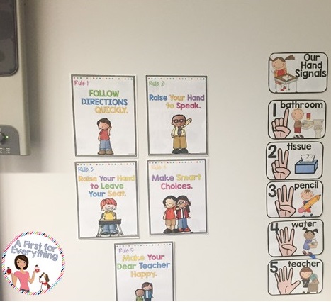 Whole Brain Teaching Classroom rules posters in Black and White Brights and Clutter-Free Classroom Hand Signals