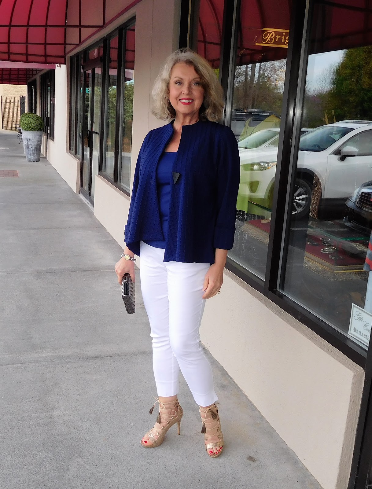 Fifty, not Frumpy: Blue And White On Date Night