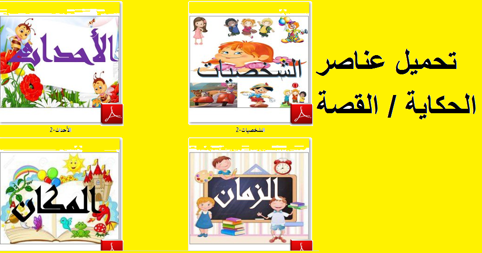 صور استثمار عناصر الحكاية القصة