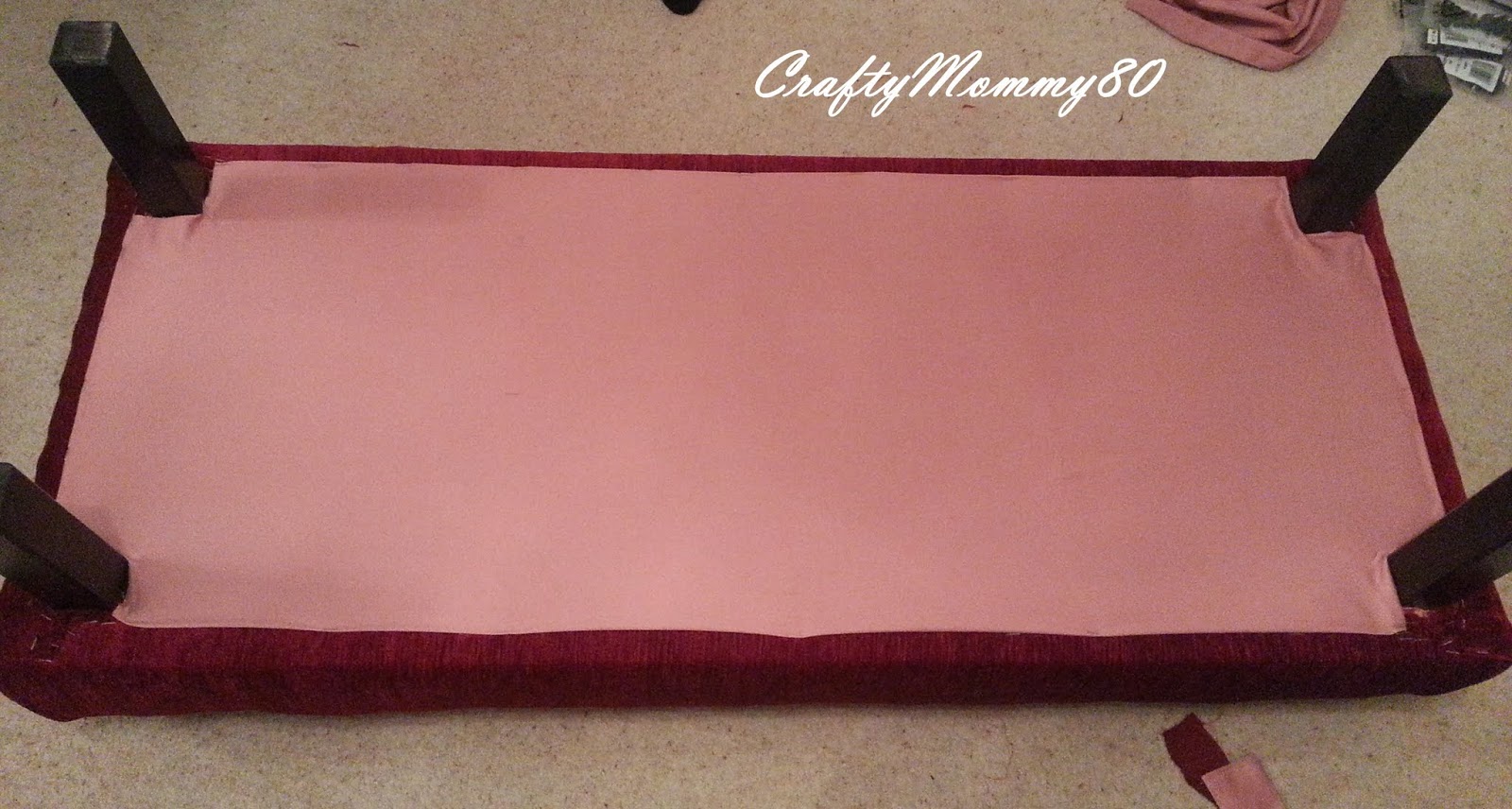 Crafty Mommy EndofBed Bench DIY Tutorial