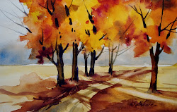 fall watercolor kathy mini landscape paintings workshop rathburn los october watercolorist kathylosrathburn