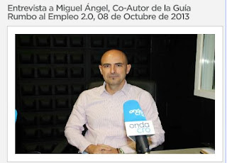 Entrevista radiofónica a Miguel Ángel Riesgo