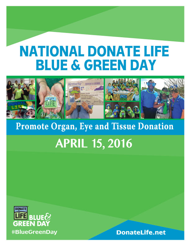 National Blue & Green Day 2016 is April 15!